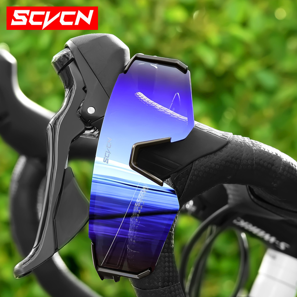 Scvcn UV400 Men's Outdoor Sports Cycling Sunglasses - Stylish Protection and Comfort for Cyclists Scvcn UV400 Kacamata Sukan Luar Lelaki untuk Berbasikal - Perlindungan Bergaya dan Keselesaan untuk Berbasikal