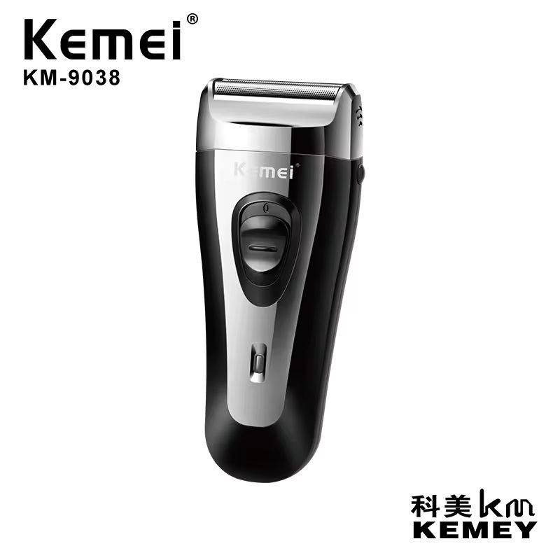  KEMEI KM-9038 Reciprocating Cordless Razor USB Rechargeable Shaving Machine Barber Trimmer Electric Shaver For Men