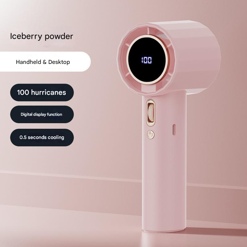 Fast delivery, long-lasting battery, USB charging, handheld fan with LED digital display, portable cooling. Penghantaran Pantas, Kipas Tangan Bateri Tahan Lama, Pengecasan USB, Paparan Digital LED, Sejuk, Mudah Alih