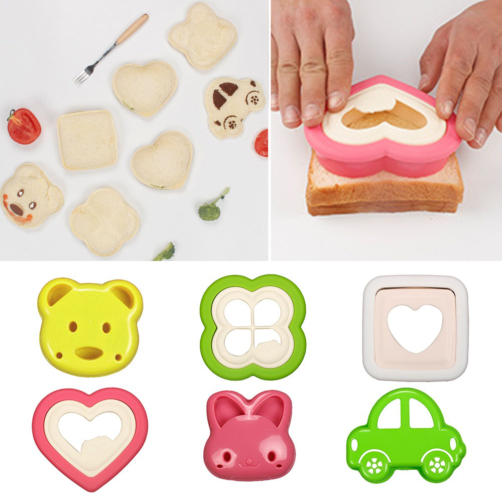 Bear Sandwich Mold Toast Bread Making Cutter Mould Cute Baking Pastry Tools Children Interesting Food Kitchen Accessories