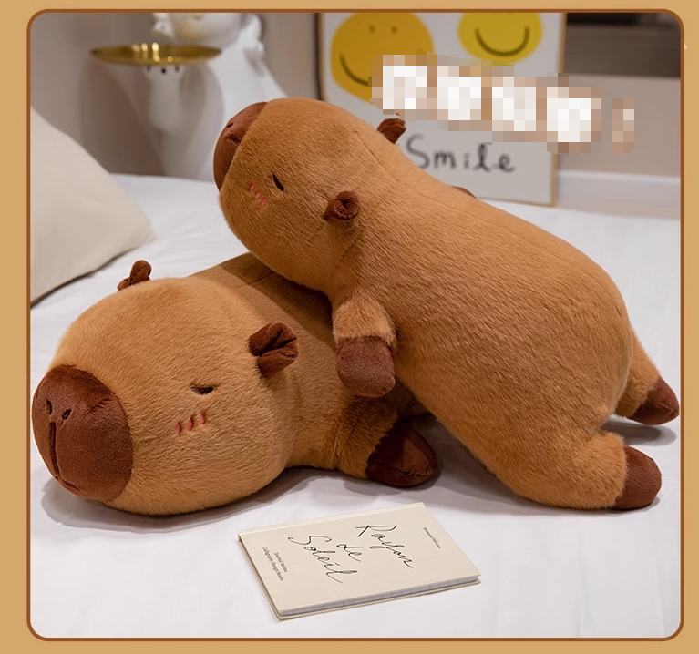 Capybara Long Pillow 50-70cm Soft Comfortable For Pregnancy Travel And Girls Christmas Gift