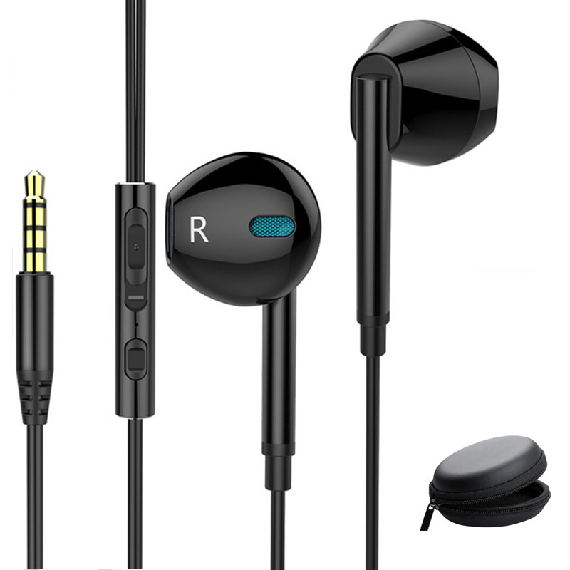 SPRISE M15 Noise Cancelling Wired Earphone With Mic Metal Stereo Bass In-Ear Earpiece Headset For Mobile Gaming