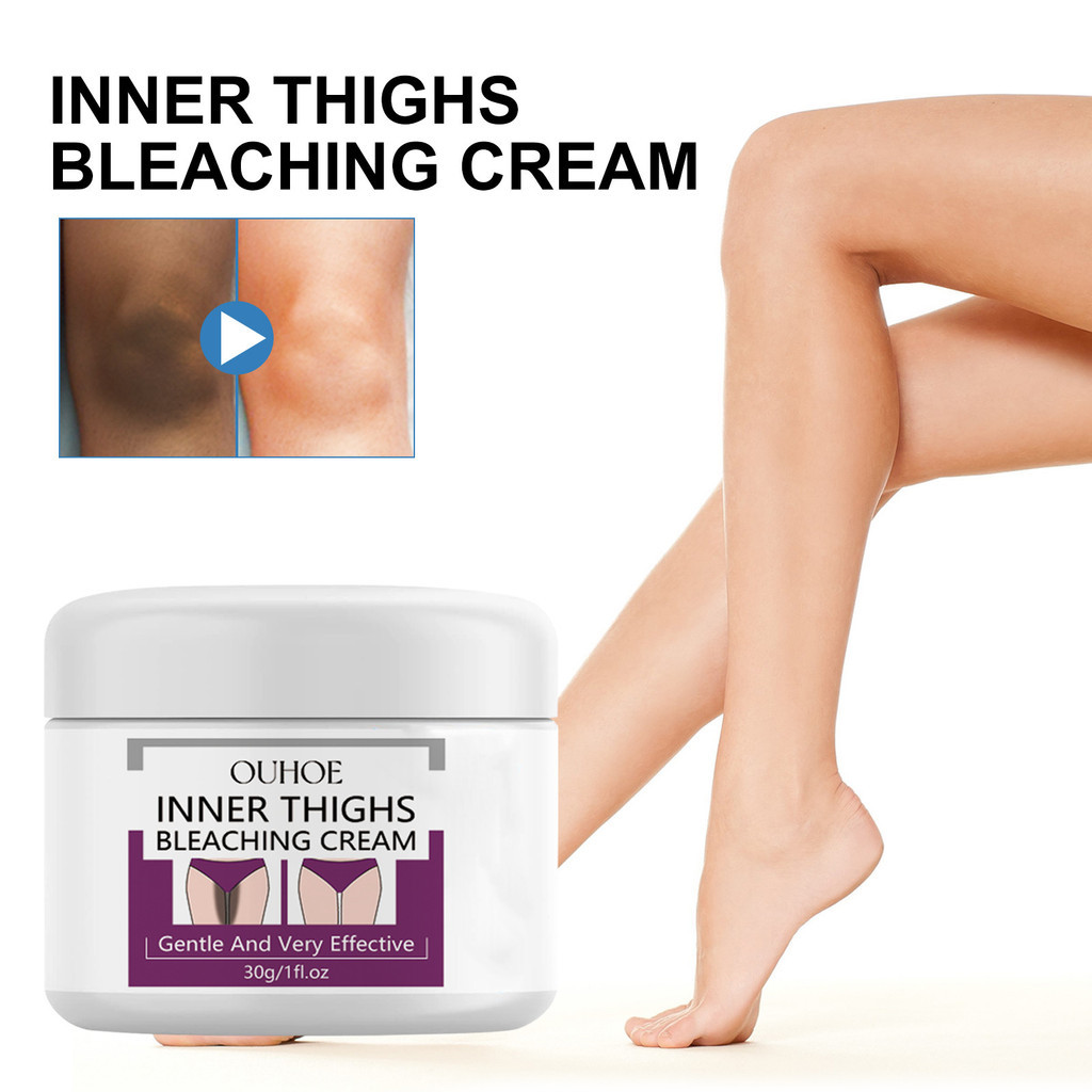 Ouhoe Thigh Brightener Moisturizer Lighten Underarms Thighs Knees Joints Dullness Brightening Whitening Cream 30g