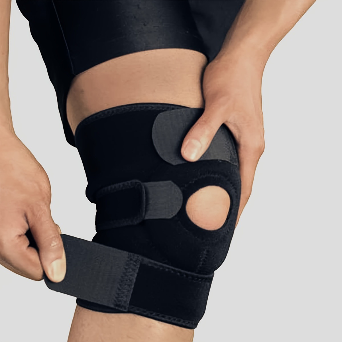 Breathable Sports Knee Pads for Men Women 1PC Black Outdoor Activities