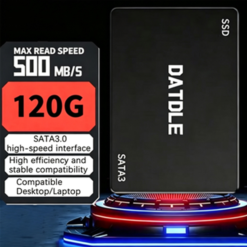 SATA III 6Gb/s,,60GB/120GB/128GB/240GB/256GB,, SSD Berkelajuan Tinggi SATA III 6Gb/s, Serasi Luas, Pelbagai Kapasiti 60GB/120GB/128GB/240GB/256GB, Pemacu Keadaan Pepejal Tahan Lasak dan Stabil untuk Penambahbaikan Komputer Riba dan PC Desktop