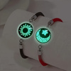 Sun & Moon Glow-in-the-Dark Matching Couple Bracelets - Luminous Promise Jewelry for Lovers & Best Friends Gelang Pasangan Bercahaya Matahari & Bulan - Perhiasan Janji Luminous untuk Kekasih & Sahabat Baik