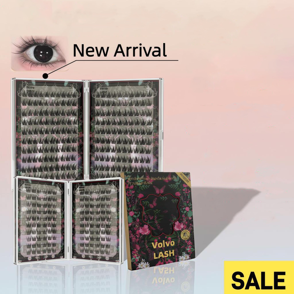 Self-Adhesive False Eyelashes, 200 Clusters, Super Strong Black Lash Glue, Lightweight & Easy to Apply, Reusable, Great Value Bulu Mata Palsu Pelekat Sendiri, 200 Helai, Gam Bulu Mata Hitam Super Kuat, Ringan & Mudah Dipakai, Boleh Digunakan Semula, Nilai