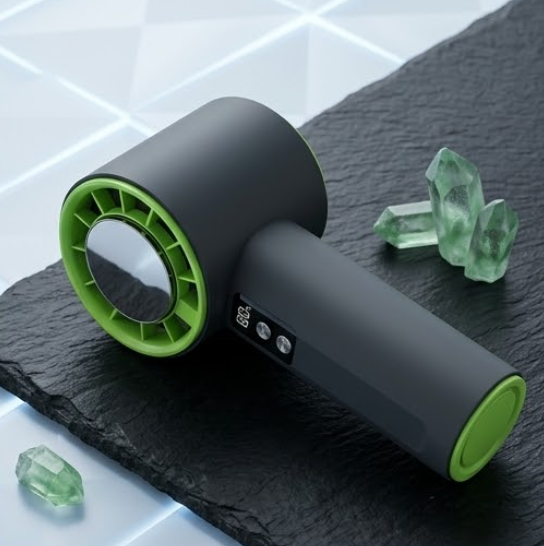  Ice Cooling Handheld Fan Portable Outdoor USB Digital Display Cooling High-Speed Turbo Fan 199 Levels  Kipas Tangan Penyejuk Ais Mudah Alih Luaran Paparan Digital USB Kipas Turbo Turbo Berkelajuan Tinggi Kekerasan 199
