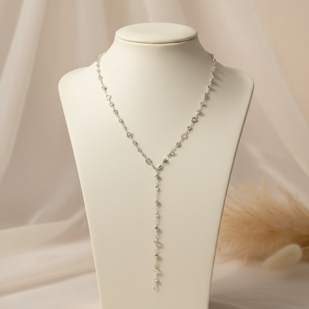 Women's Colorful Dopamine Heart Zircon Crystal Necklace for Party Fashion Gift Kalung Wanita Berwarna-warni Dadah Jantung Zirkon Kristal untuk Hadiah Fesyen Parti