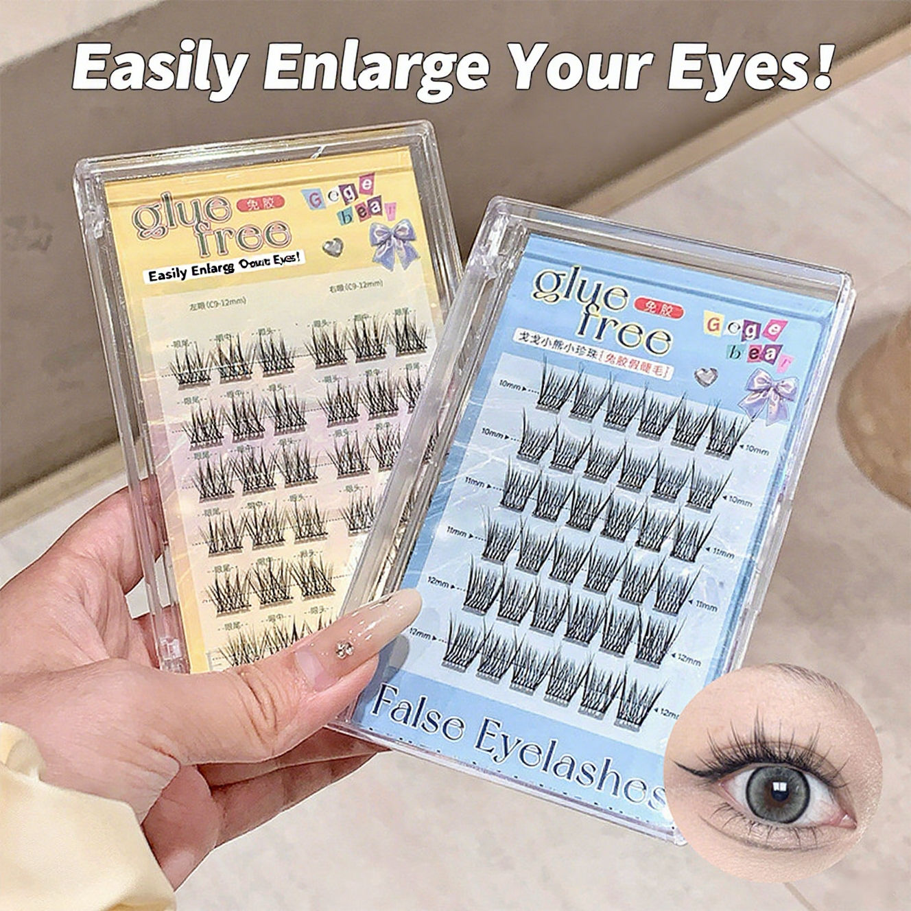 Reusable No-Glue False Eyelashes: The Ideal Choice for Beginners Bulu Mata Palsu Tanpa Gam yang Boleh Digunakan Semula: Pilihan Sempurna untuk Pendatang Baru