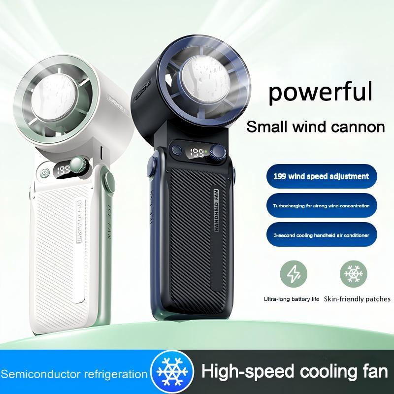 LeftLimit Mini Portable Fan, 8000mAh, USB interface, foldable, 199 wind speed settings, quiet handheld fan F5PRO A001 Kipas Mini Mudah Alih LeftLimit, kapasiti 8000mAh, sambungan USB, boleh lipat, 199 tetapan kelajuan angin, senyap, F5PRO A001