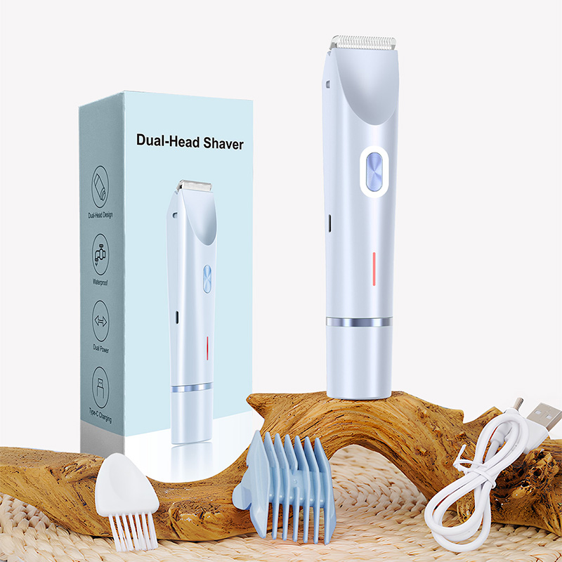 October Bestseller 2025 New Women's Electric Razor 2-in-1 Bikini Trimmer, IPX7 Waterproof with Dual Ceramic Blades, Painless Hair Removal Shaver Oktober Bestseller 2025 Pencukur Elektrik Wanita Baru 2-dalam-1 Pemangkas Bikini, IPX7 Kalis Air dengan