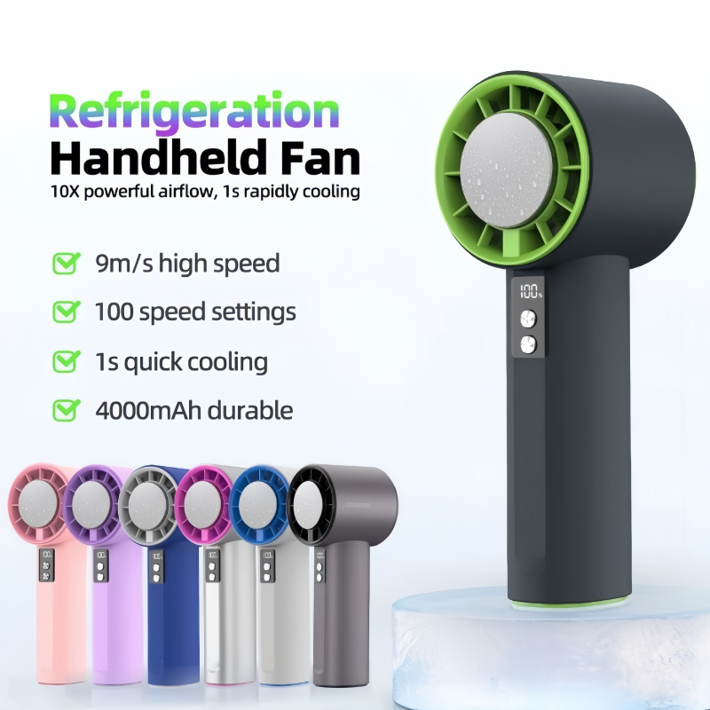 Handheld Fan Turbo 2026: 100-speed USB rechargeable mini fan, portable for desks Kipas Tangan Turbo 2026 Kipas 100-Kelajuan USB Boleh Cas Semula Mini Mudah Alih
