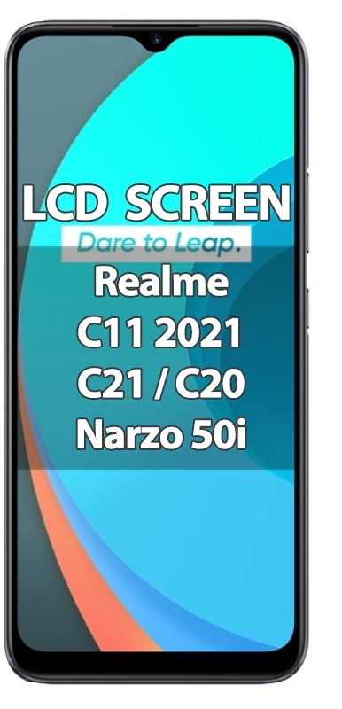 Skrin LCD for Realme C11 2021/ C21/ C20/ Narzo 50i Display Touch Screen Digitizer Replacement
