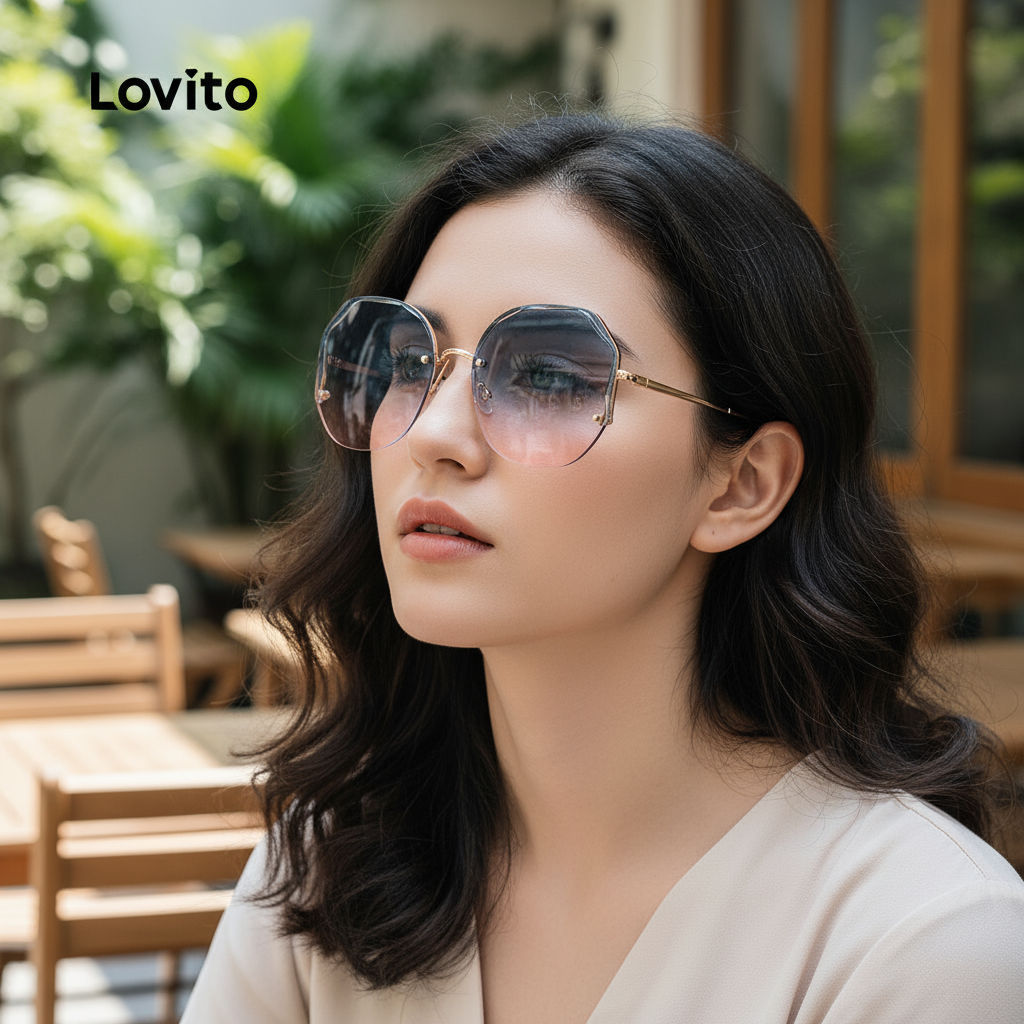 Lovito Casual Dopamine Glasses LFA9901 Lovito Kaca Mata Dopamin Santai LFA9901\2\2