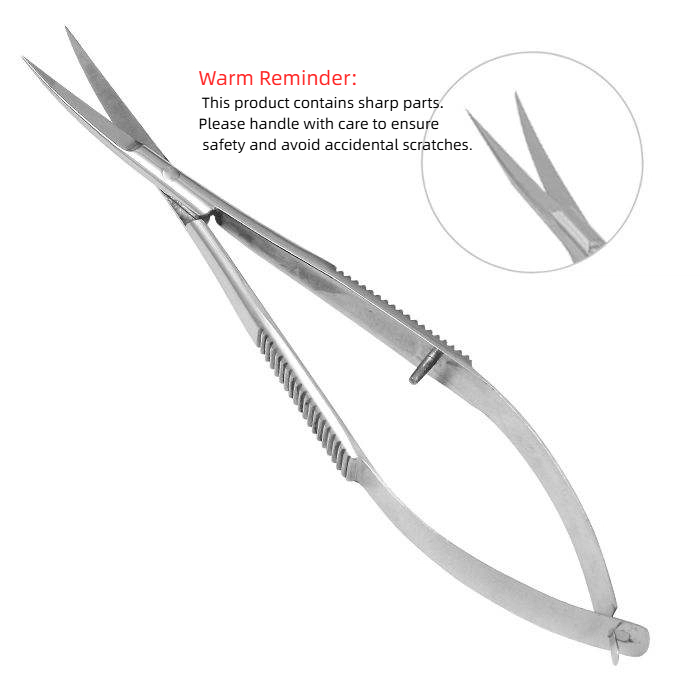 High-Quality Barb/Russian-Style Stainless Steel Scissors for Straight Cutting Cuticles, Dead Skin Removal, Open Eye Microscissors, and Hair Removal Tools. Gunting Kuku Keluli Tahan Karat Gaya Barb/Rusia Berkualiti Tinggi, Gunting Kutikula Lurus, Pemotong