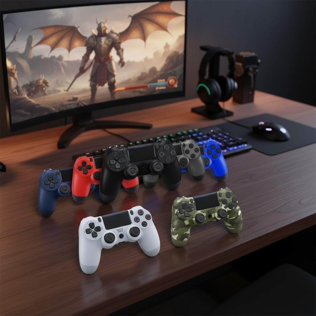 Wireless Bluetooth Joystick Gamepad Controller for PC, Android, iOS, Laptop