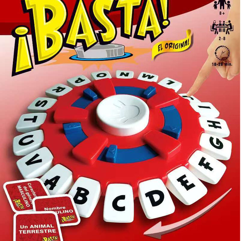 Stop Board Game - Quick Word Game Ideal for Families and Kids' Logic Permainan Papan Henti - Permainan Kata Cepat Sesuai Untuk Keluarga Dan Kanak-Kanak Logik