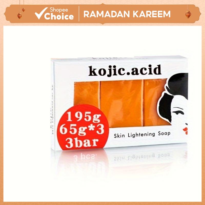 Kojic Kojic Kojic Acid Soap Papaya Soap Soap Handmade Essential Oil Soap Body Soap Gently Clean Moisturizing Skin 3pcs