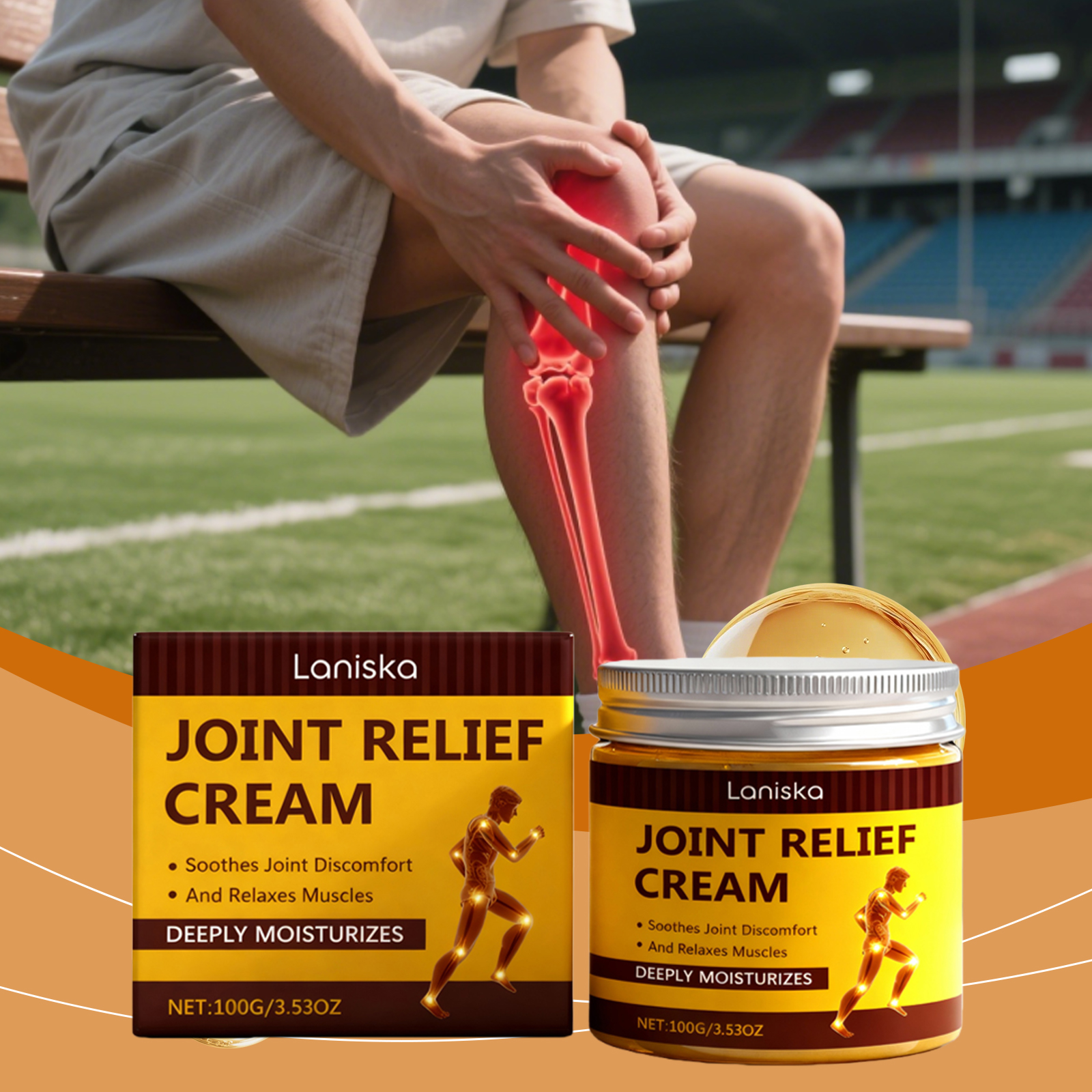 Magnesium Chloride Joint Cream 100g with Golden Chamomile & Calendula for Muscle Comfort  Krim Sendi Magnesium Klorida 100g dengan Kamomil Emas & Calendula untuk Keselesaan Otot