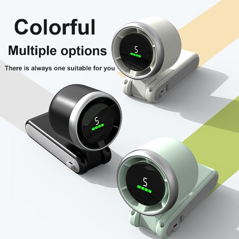  Mini portable turbo fan, USB rechargeable, 3600mAh battery  Kipas turbo mini mudah alih, boleh dicas semula USB, kapasiti bateri 3600mAh