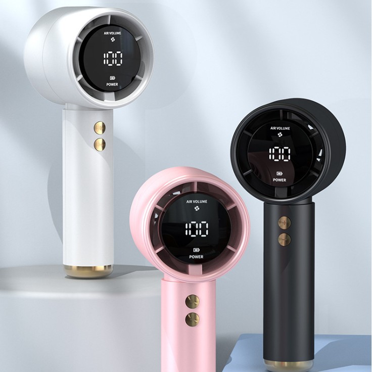 A Portable Handheld Fan, 2026: Strong Wind, 100 Speeds, Adjustable Gears, Quiet, USB Rechargeable, LED Display Fan, Mini Handheld Kipas Tangan Mudah Alih, 2026, Angin Kuat, 100 Kelajuan, Gear Boleh Laras, Senyap, Boleh Cas Semula USB, Paparan LED, Kipas