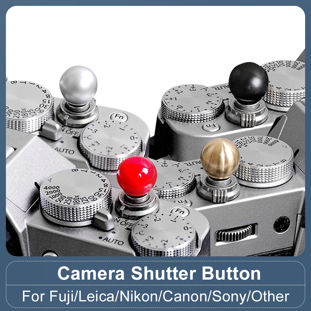 Camera Shutter Release Button Metal Round For Camrea With Tapered
