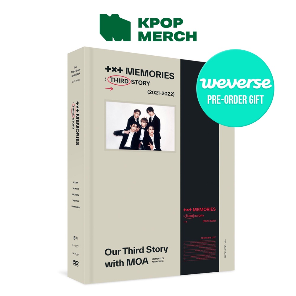 Weverse POB) TOMORROW X TOGETHER(TXT) - Memories : Third Story DVD