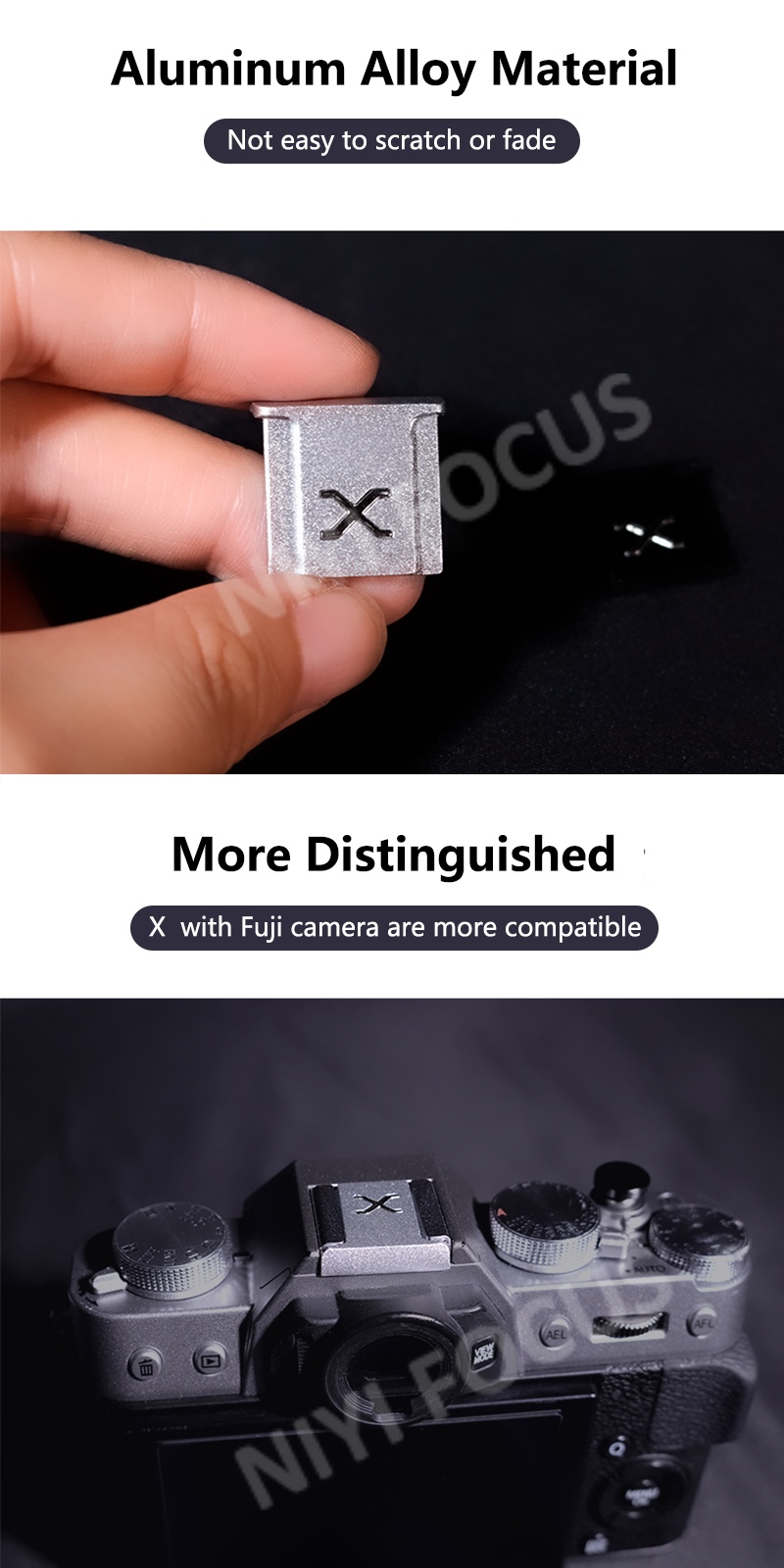 Metal Hot Shoe Cover for Fuji X Camera Metal Hot Shoe Protector Hot