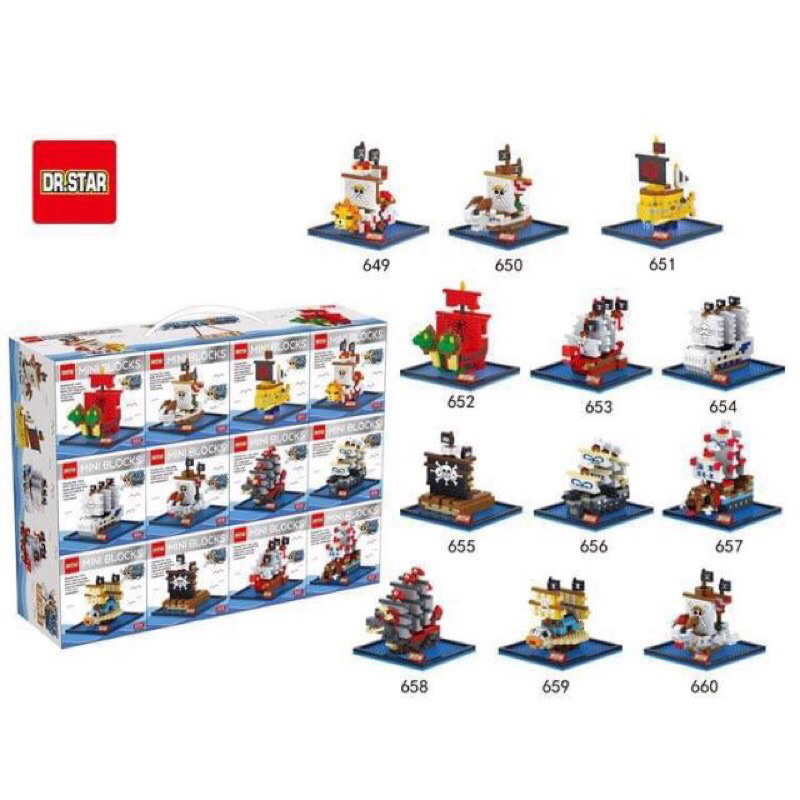 Lego Nano One Piece Pirate Ship Nanoblock Size L