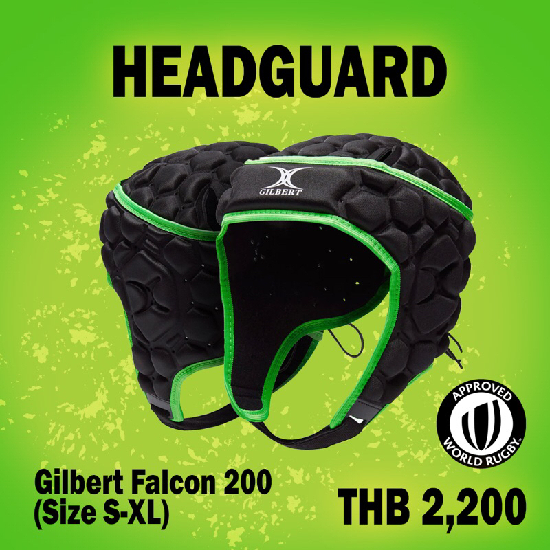 Rugby Headguard Gilbert Falcon 200 Head Gear Protection Authentic