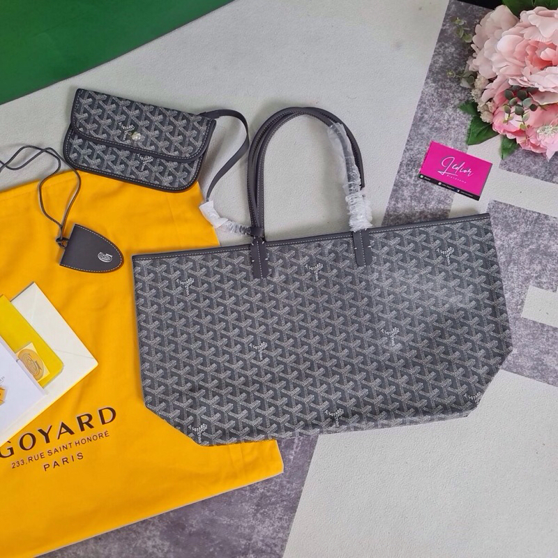 [Say Chat Before Ordering] Goyard PM Bag Hot Gray!! Full Set Equipment fullset