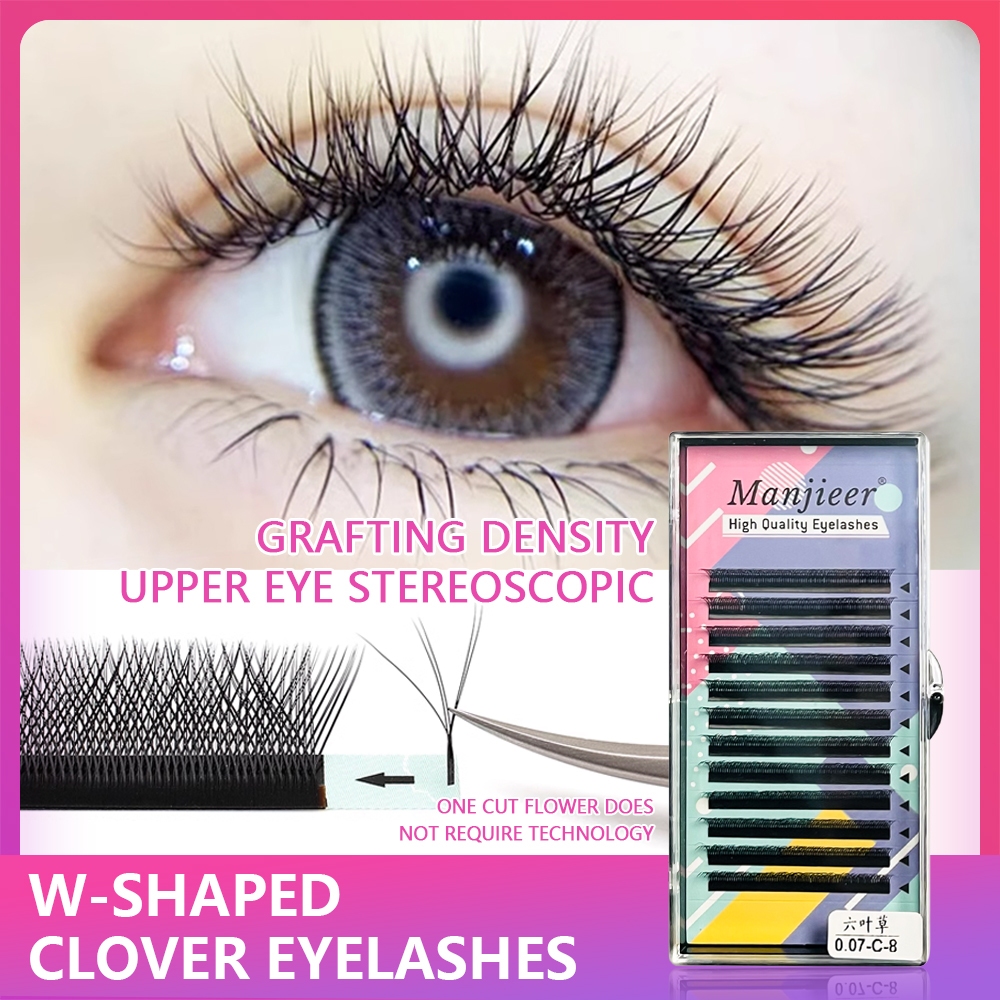 Popular False Eyelashes In Europe And America W-Shaped Bouquet-Shaped Can Be Thick And Thin As Desired.
