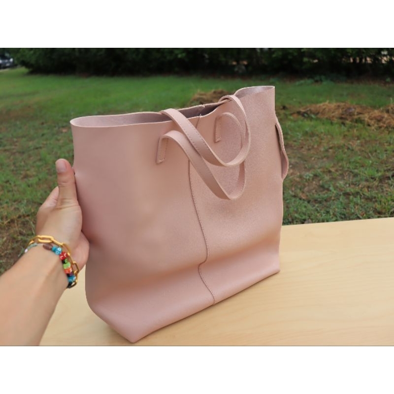 Nude Pink Minimalist Sling Bag Secondhand Vintage Authentic