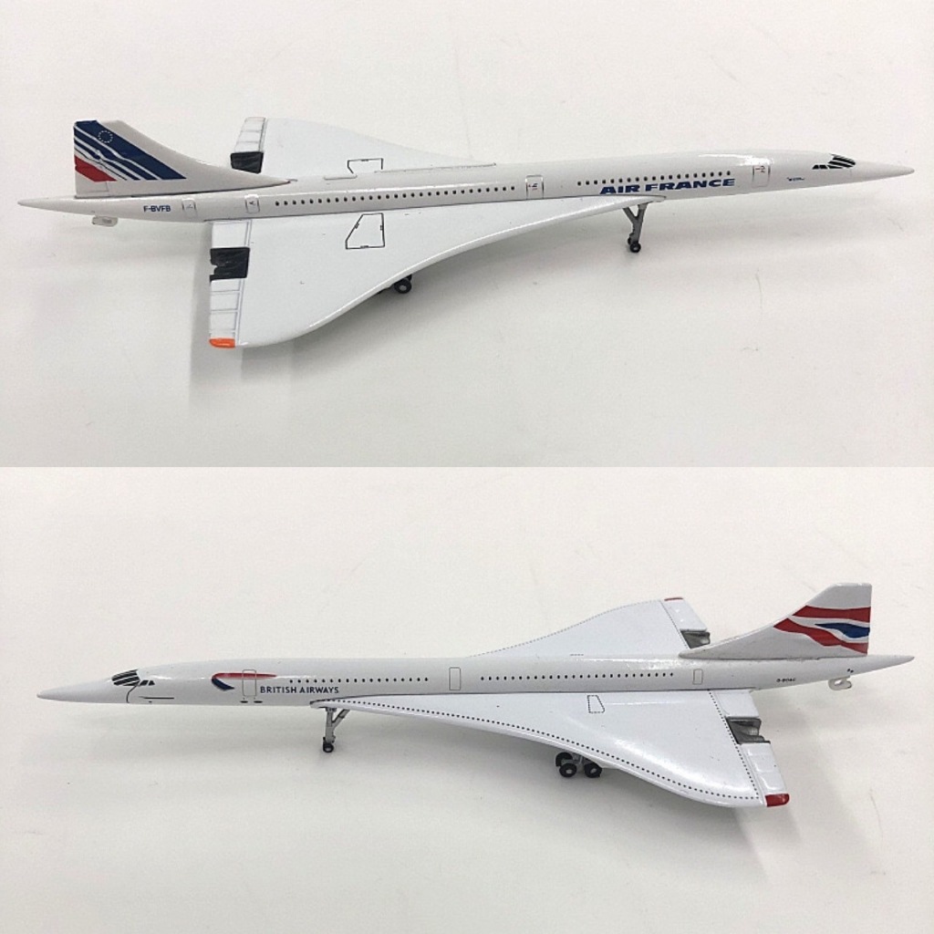 16cm Faster Concorde Sound Aircraft Model* Sent From Thailand * With Wheels Made Of Beautiful Steel Very Fine Work