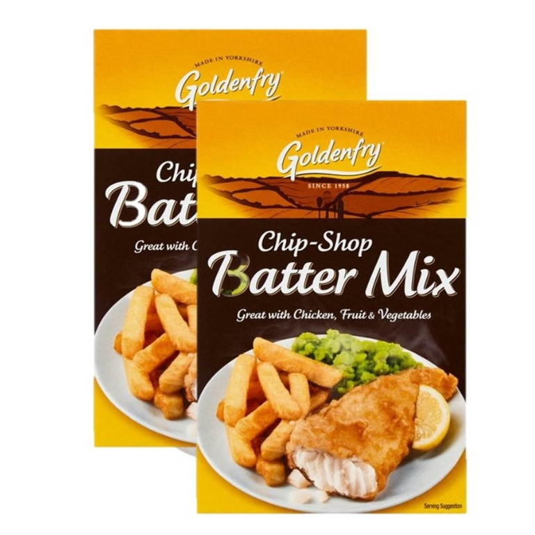 Goldenfry Chip Shop Batter Mix 170g. (x 2 Boxes) Golden Chips Flour