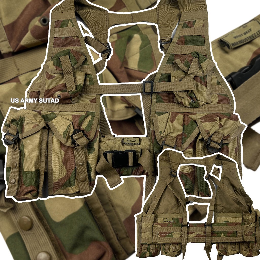 Tactical Uniform Ves Vintage Pakistan Army Vest in Collectable Military Surplus Webbing Has 1 Set Condition As in The Picture.