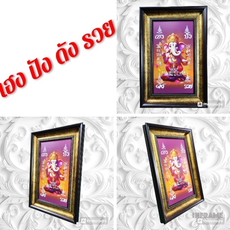 Print Photo​ Ready Stok Ready​Frame Frame Frame​ Ganesha Statue​ "Hengeng"​ Bang Bang​ Loud Sound Loud​ Rich" 27x40 Cm