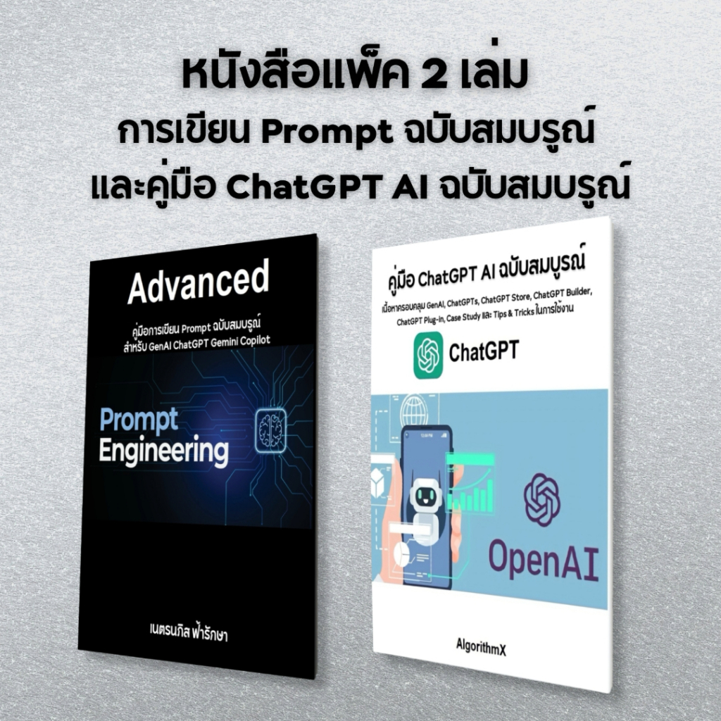 2 Books How To Write A Complete Prompt + ChatGPT AI Manual (0042)