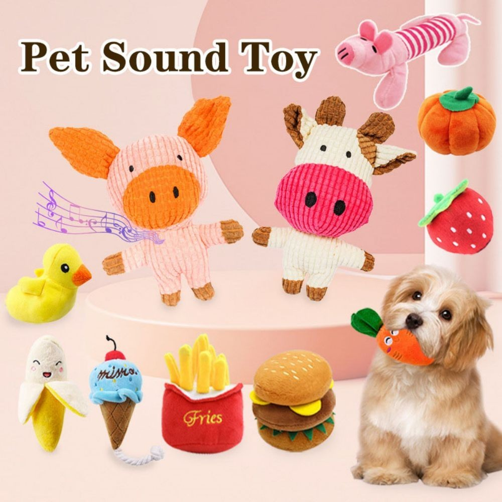 FIVE CATS Pet Teeth Grinding Toy With Sound Biting Cleaning For And Dogs