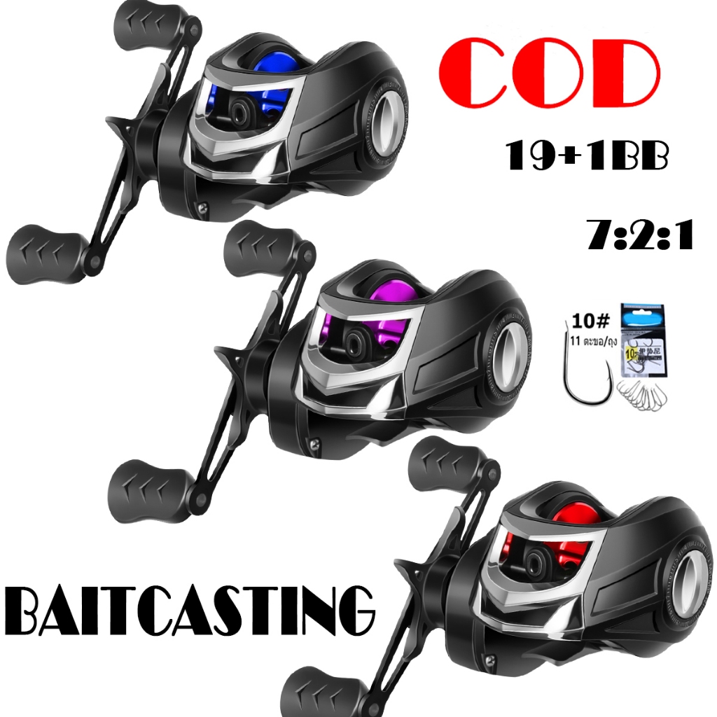 HAIYI Fishing From Thailand 18+1BB Water Drop Reel 7.2:1 High Speed Gear Spinning