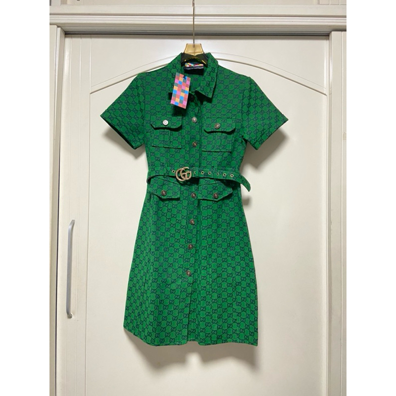 Gucci Z.l Woven Dress Very Beautiful Good Fabric Recommended *** Prima