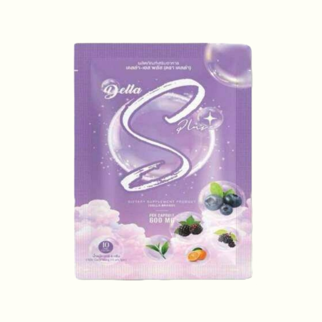 (New Package) Della S Plus Purple Tablets 1 Box 10 Capsules