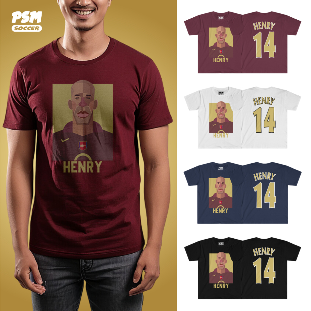 PSM Football T-Shirt Henry Pattern In The Harry Arsenal Arena Farewell Outfit