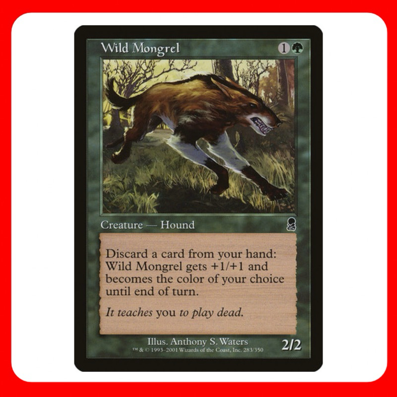 [MTG] Wild Mongrel [OD] [GREEN] [COMMON] [NORMAL] [ENG] (Magic Card/Magic the Gathering) [EDH]