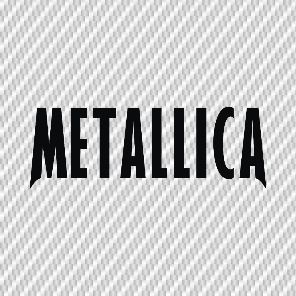 METALLICA Waterproof Pvc Car Stickers 6 x 17 cm Each There Are Many Colors To Choose From. **Not Printed**