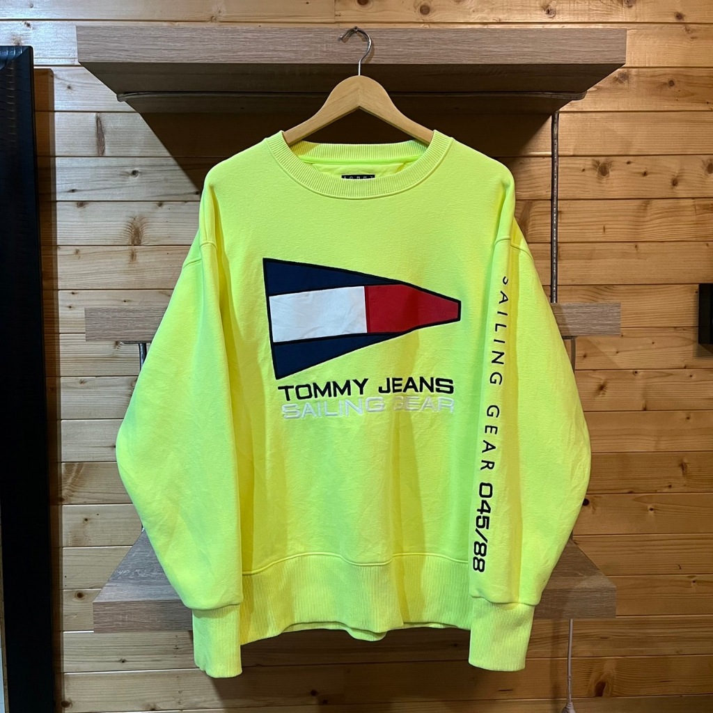 Tommy Jeans By Hilfiger Sailing Gear Neon Sweatshirt