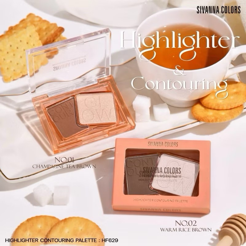 (HF629) Sivanna Color Highlight Contouring Palette & Contour
