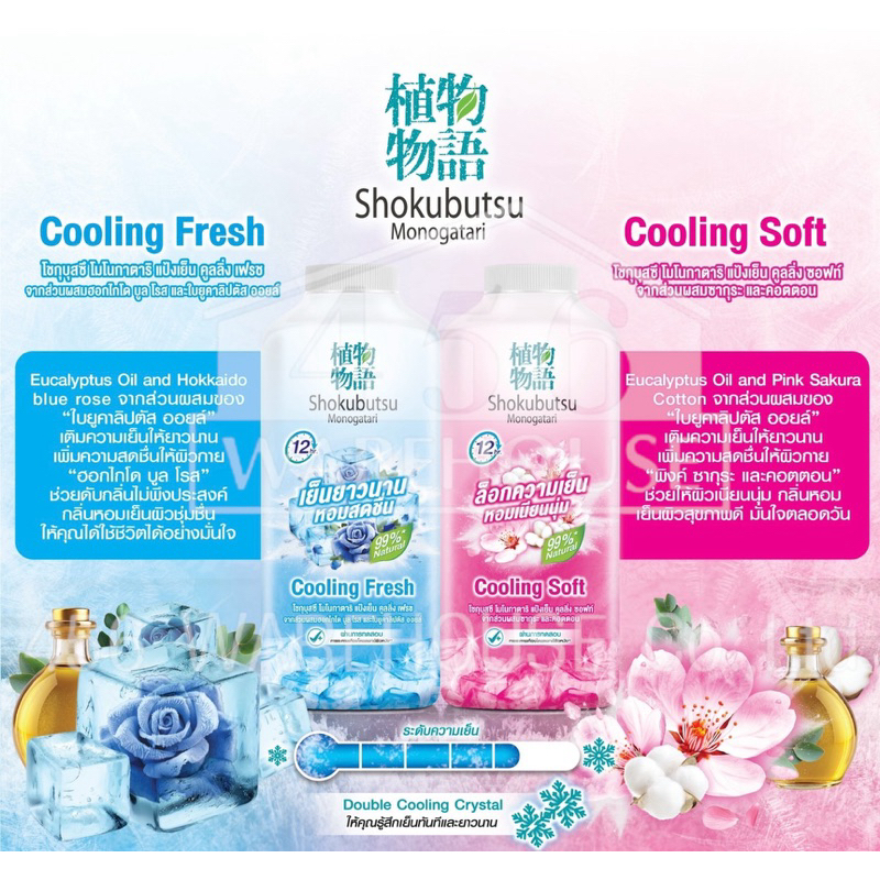 New ️ Shokubutsu Cooling Powder Cool And Refreshing Fragrant And Worry-Free About Body Odor All Day Long.