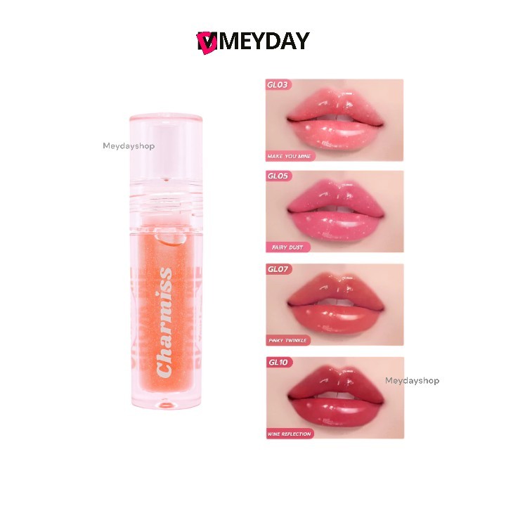 Charmiss Lip Gloss Shiny Plump Lips Kissable Glitter Ver.2 Available In 3 Shades